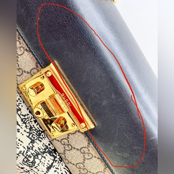 GUCCI GG Supreme calfskin small padlock shoulder bag - Picture 6 of 6